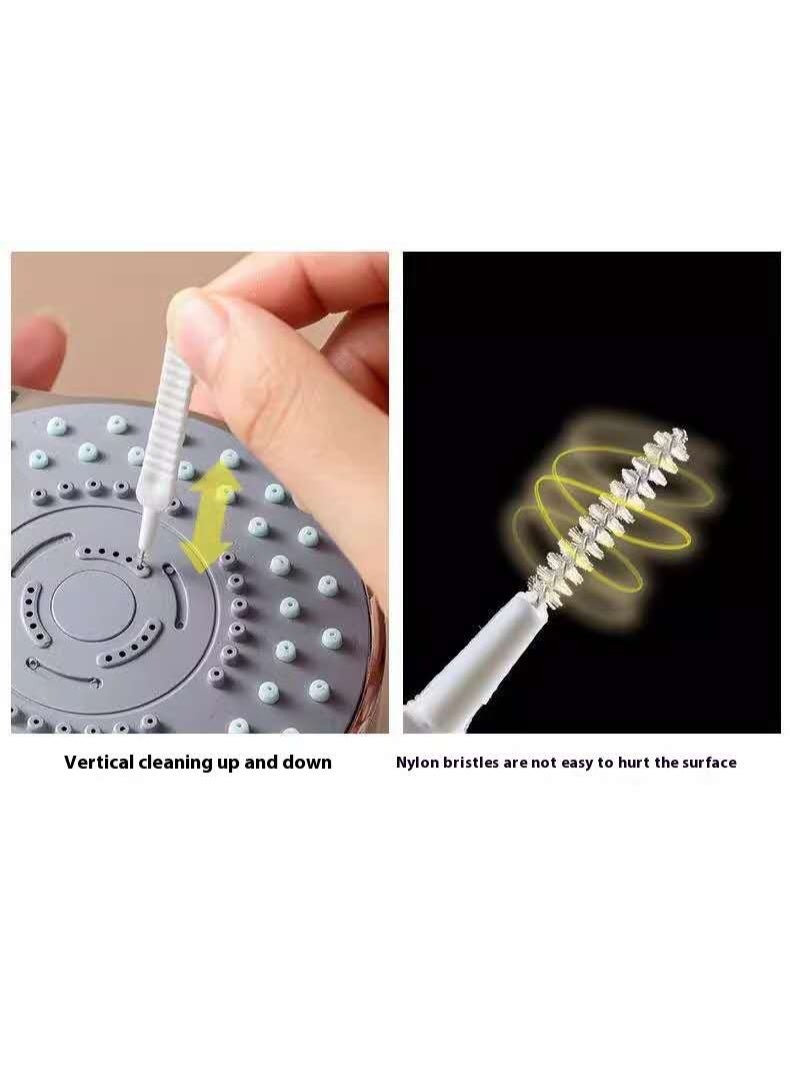10PCS shower head cleaning brush, anti-clogging mini shower head cleaning brush, multi-functional cleaning head nozzle cleaning brush for cleaning pore gaps - Image 5